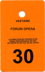 jeton de vestiaire - 30 ans