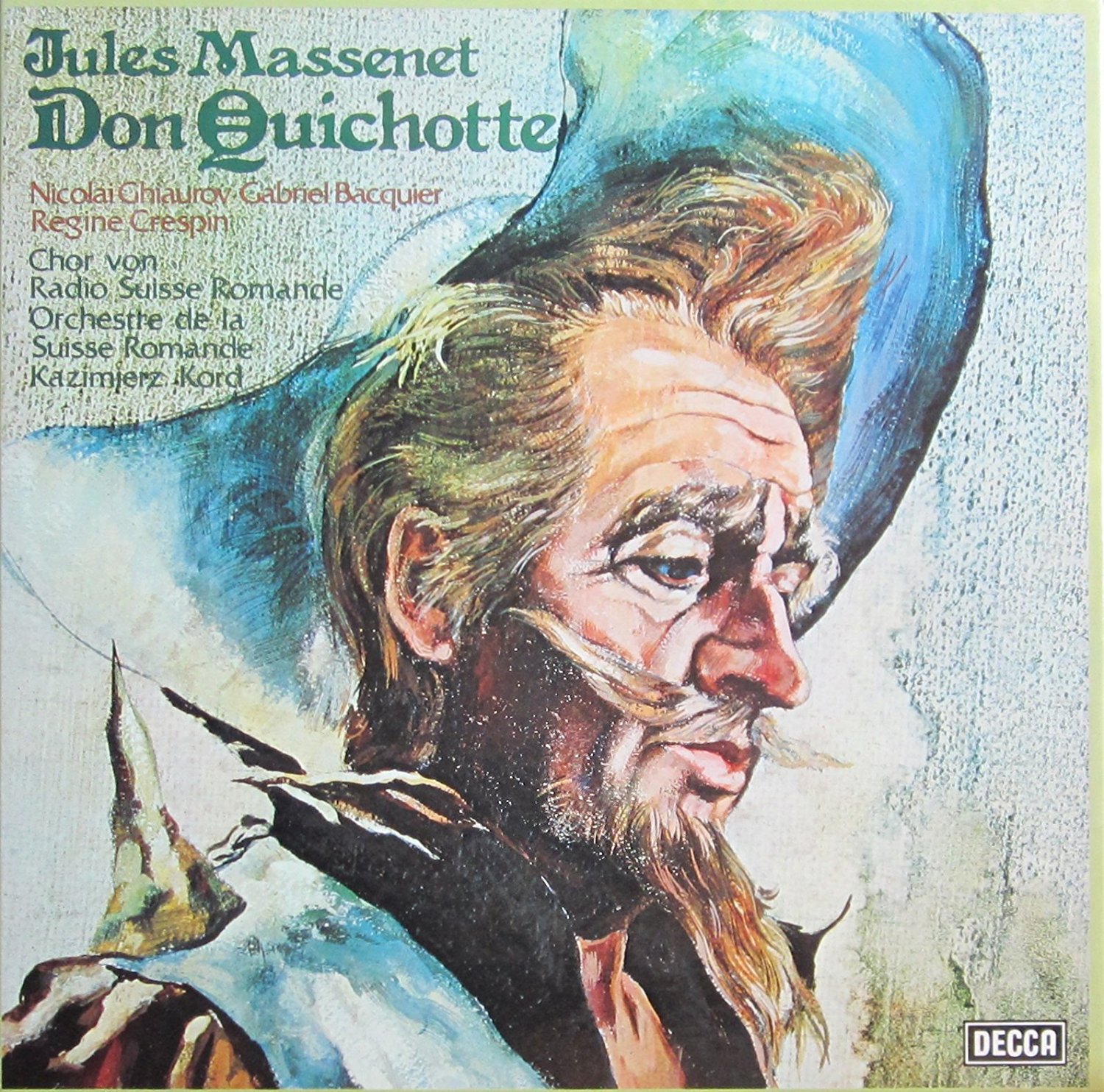 Don Quichotte,pochette de disque DECCA